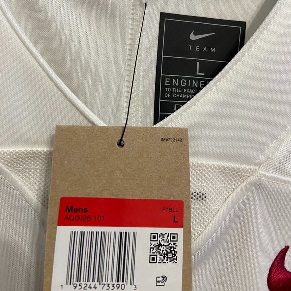 Nike Alabama Crimson Tide Limited Stitched Sewn White Jersey #18 Mens AQ0028 - Picture 9 of 11